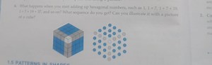 What happens when you start adding up hexagonal numbers, such a... | Filo