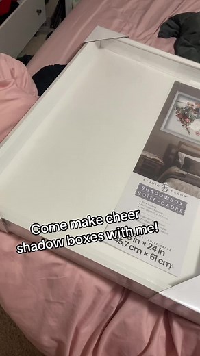 DIY Cheer Shadow Boxes: Perfect Room Decor Idea