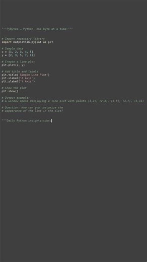 simple data visualization #python #showcase
