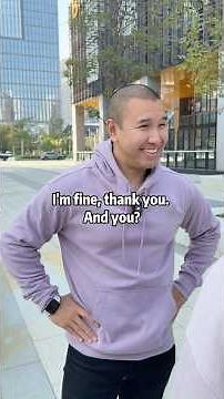 Stop saying "I'm fine, thank you. And YOU?"