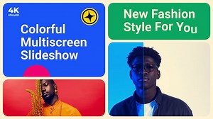 Colorful Split Screen Slideshow | Multiscreen Opener