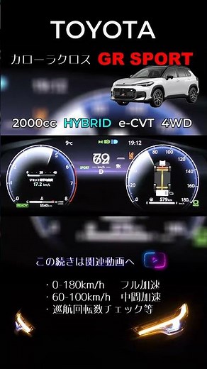 カローラクロス GR SPORT（2025）全開0-100｜GR専用が熱い【Shorts】 #フル加速