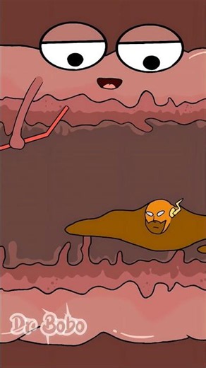 Why is diarrhea so watery? 💩💦 #health #funny #animation