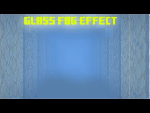 How to create glass fog effect in minecraft : Super Easy