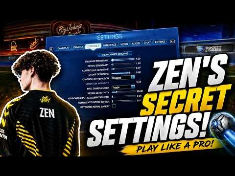 ZEN’S SECRET SETTINGS?! 🔥 The BEST Rocket League Settings