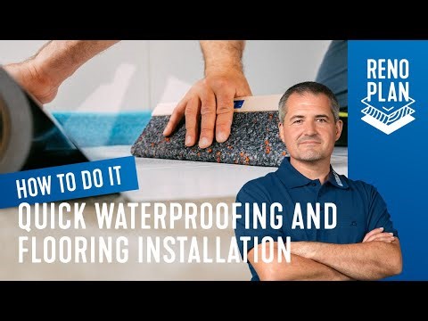 Quick waterproofing and flooring installation