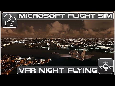 VFR Night Flying - Microsoft Flight Simulator - Robin DR400 (EGMC-EGLC)