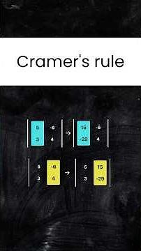 Cramer’s Rule Explained: Solve 2x2 Systems FAST! 🧮
