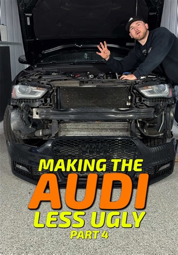 Audi MODS & UPGRADES: Painting the BASH BAR Black