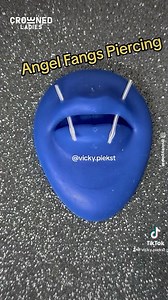 Angel Fangs Piercing👄 🎥: @vickey.piekst | Crowned Ladies