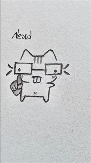 How to draw a cute cat easily ✨ #art #drawing #howtodraw #tutorial