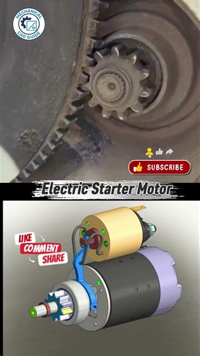 Electric Starter Motor #viral #automobile #machine #autocadblocks #engineerig #foryou #3dprinting