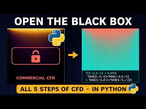 Every CFD Simulation Is Just 5 Steps — Here They Are in Python: No Black Box