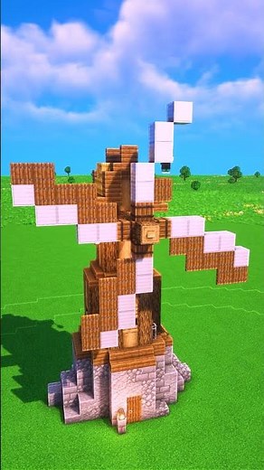 How to build a windmill in Minecraft #minecraftshorts #minecrafttutorial