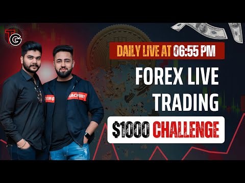 Live Forex Trade || $1000 Challenge || Day 16 || 6th Oct || Trading Giants - Yash & Rishabh