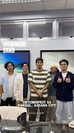 MUNIMUNI IS READY FOR OKTOBERFEST AT PARQAL! 🍻 Get ready for an epic night of music and celebration at Parqal’s Oktoberfest 2025! 🎶 Catch Munimuni live, with special performances by Megan Tarce and Six Parallel — all for FREE! 📍 Where: Parqal Amphitheater, Aseana City 📅 When: October 17, 2025 (Friday) 🕕 Time: 6 PM – 10 PM ✅ FREE ADMISSION – No tickets needed! Just bring your friends and good vibes. 🎉 📲 Scan the QR code or register here: 👉 http://bit.ly/4q4VfVY 📸 Don’t forget to tag us a