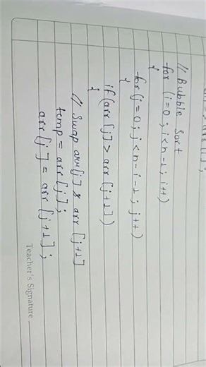 A C++ program to demonstrate Bubble Sort Algorithm. #datastructure #c++ #bsc2ndyr #notes