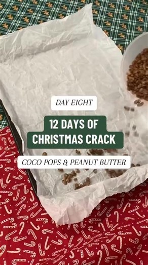 CENTRAL COAST BAKERY! on Instagram: "12 DAYS OF CHRISTMAS CRACK 🤤 Can’t wait for all the rouge and brutal feedback on this one 😂 Let’s please remember, baking is about experimenting and having fun. It may not be the original, but there is no harm in trying something new! Recipe below 👇🏻 DAY EIGHT - COCOPOP & PEANUT BUTTER Ingredients: - 2 cups of cocopops - 200g salted butter - 1 cup packed brown sugar - Milk chocolate melts (quantity is up to you) - 4 tbsp smooth peanut butter (melted) Meth