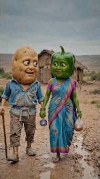 गरीब आलू और उसकी बीवी शिमला मिर्च: जलेबी के ठेले से बदली अपनी तकदीर!"🥔💵#ViralStory2026