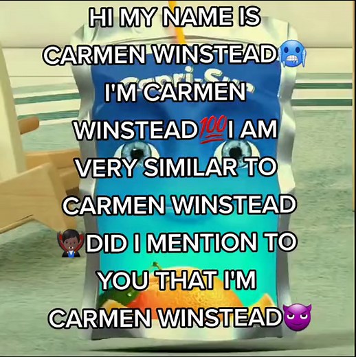 #carmenwinstead | capri sun dancing