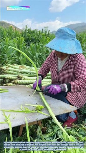 Green Strips: How Precision Peeling Prepares Celtuce for Dried Delicacy
