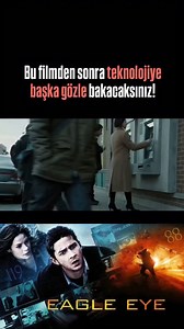 “Eagle Eye” (Kartal Göz, 2008) – TEKNOLOJİ SİZİ İZLİYOR! Kaçarsan yakalar, saklanırsan bulur! 🎬 Konu: Jerry Shaw ve Rachel Holloman, bir gün gizemli bir kadından gelen bir telefonla hayatlarının en büyük kabusuna uyanırlar. Bu kadın, tüm teknolojiyi kontrol edebilen bir yapay zeka sisteminin ta kendisidir! Cep telefonlarından trafik ışıklarına, güvenlik kameralarından bankalara kadar her şey onun kontrolünde. Hayatta kalmak için birlikte hareket etmek zorundadırlar… ama neden? Kovalanan değil, 
