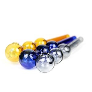 [Hot Item] Factory Wholesale Colorful Pyrex Glass Oil Burner Glass Water Pipe Hand Smoke Pipe