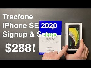 Tracfone iPhone SE 2020 Signup & Setup - $199 (Black Friday)!