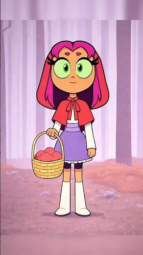 Starfire became Red Riding Hood in Teen Titans Go… #youtube#gameplay shorts