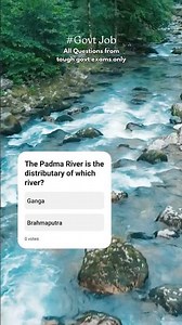 The Padma River is the distributary of which river?