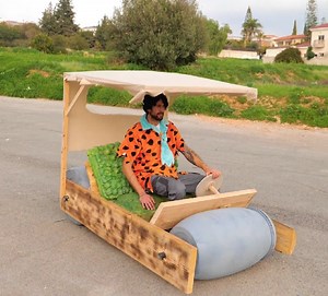 5.6K views · 18 reactions | Make Your Own Flintstones Car! A Fun DIY Project | Health is Wealth | Facebook