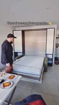 Démonstration lit mural canapé