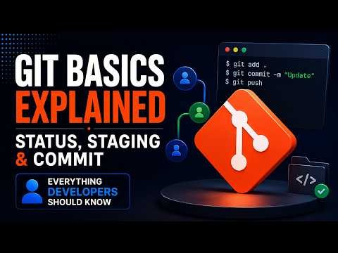 Git Basics for Beginners | Git Status, Staging, Commit & File Tracking