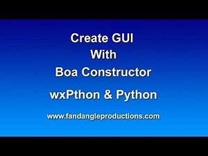 Boa Constructor Tutorial 1 - Text Editor