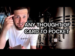 Any Thought of Card to Pocket (Tutorial)