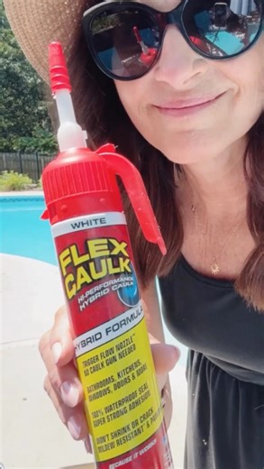 Rita Stapleton | DIY Tutorials & Home Projects on Instagram: "You know you’re a DIYer when even your pool bag says: “I fix things.” (Ad) I partnered with @flexseal to show you exactly why Flex Caulk came to the pool with me. The seams in our fiberglass pool panels were starting to wear out so I did what I always do: fix it before it becomes a problem. I removed the loose caulk and sealed the gaps using Flex Caulk, a high-performance hybrid polymer that bonds to concrete, fiberglass, and even wet