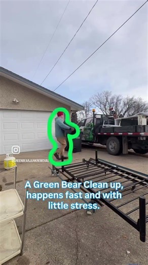 Less mess and less stress! Green Bear Junk Removal makes clean up easy!