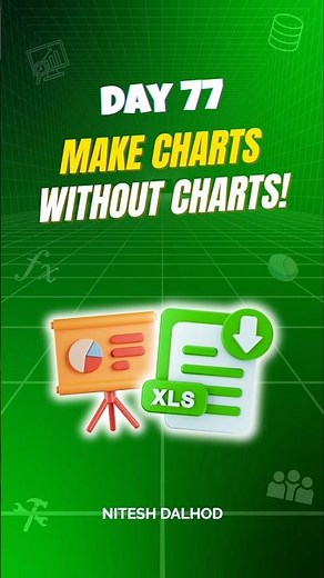 🎯Day 77: Create a Dynamic Bar Chart in Excel Cell with REPT Formula | Quick & Easy Excel Trick