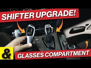 F30 BMW SHIFTER UPGRADE & SUNGLASSES STORAGE COMPARTMENT. EASY INSTALLS!