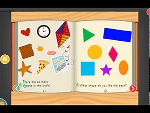 SHAPES IN THE WORLD interactive read along aloud story for KG, english, learn shapes STARFALL, kids