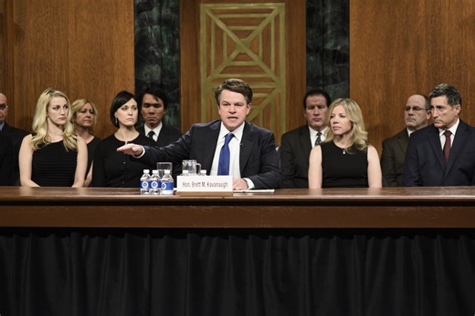 Matt Damon Recreated Brett Kavanaugh's Hearing in SNL's Season 44 Cold Open
