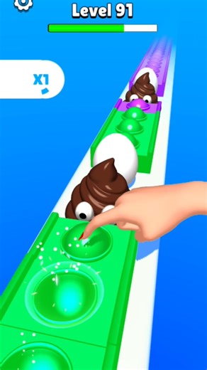 Pop Run 3d 🌀💠- Satisfying Android || mobile games #shorts #games #lynxyt #poprun3d
