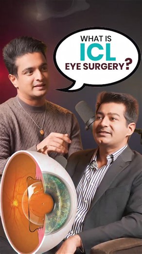 What is ICL Eye sugrery for Specs Removal? . . Dr. Rahil Chaudhary explains one of the most misunderstood but powerful vision-correction technologies today - ICL (Implantable Collamer Lens). The concept is actually very simple. Whatever power your glasses currently have, that same power is placed inside your eye in the form of a specially designed lens. Once the lens is implanted, your vision is corrected internally, and you no longer need spectacles or contact lenses. ICL is not laser surgery. 