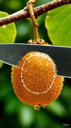 So Satisfying Golden kiwi Tree Cutting 😍 Perfect Chalk Cut in Slow Motion | 4K ASMR #shorts