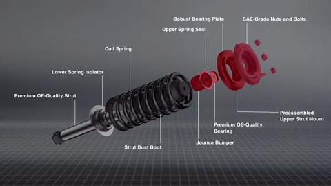 KAX Front Rear Struts for Nissan Sentra 2007-2012 Front Rear Shocks Quick Complete Struts Assembly, Replace 172378 172379 5639-4Pcs