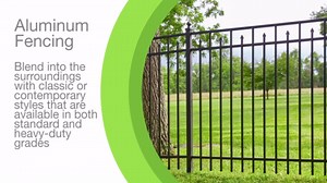 Barrette Outdoor Living Freeport Standard-Duty 4 ft. x 6 ft. Black Aluminum Pre-Assembled Double Picket Fence Panel 73008840