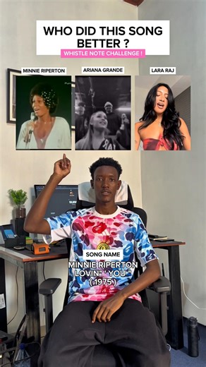 WHO DID THIS SONG BETTER? WHISTLE NOTE CHALENGE! MINNIE RIPERTON "LOVIN' YOU" #shorts#viral#trending