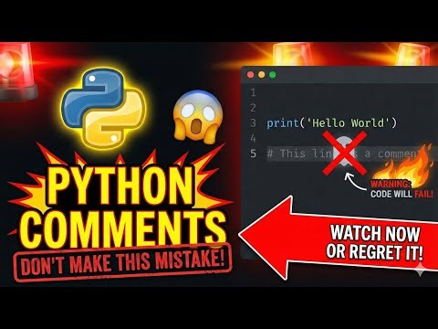 Python Comments: Visually Explained | #Python Course 3