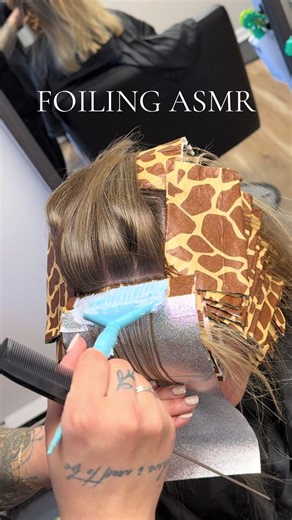 Foiling ASMR Hair Tutorial Using Framar | Hairdresser's Satisfying Sounds
