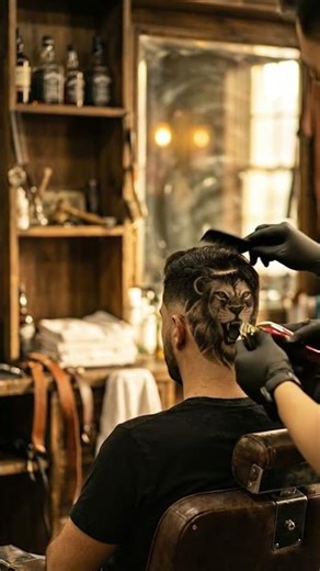 The Lion Hair masterpiece | Hyper-Realistic Barber Art Transformation #hairstyles #hair